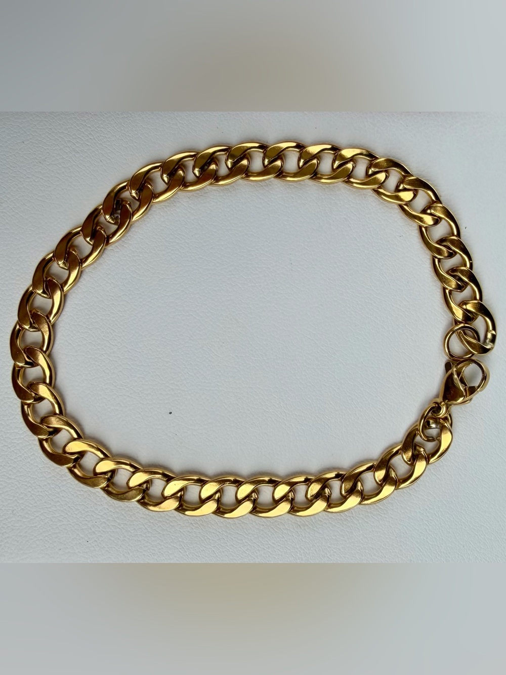 Gold Curb Chain bracelet- Chunky Link